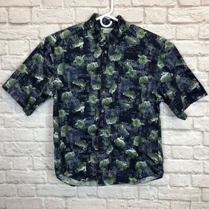 Columbia Casual Button Down  Fishing Camp Shirt